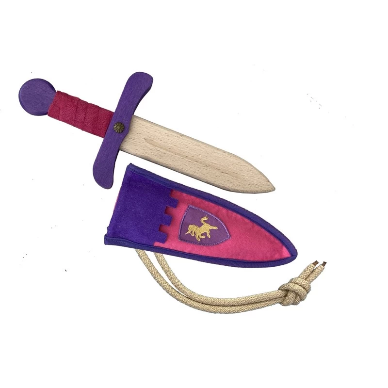 Pink Kamelot dagger with scabbard - KMT-ST409F - Kàlid Medieval Toys - Disguises - Le Nuage de Charlotte