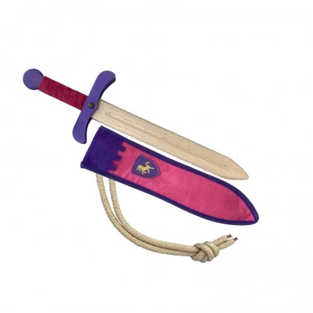 Pink Kamelot sword with scabbard - KMT-ST402F - Kàlid Medieval Toys - Disguises - Le Nuage de Charlotte