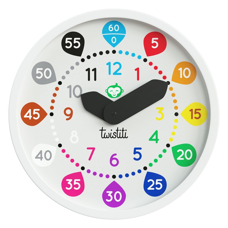 Twistiti Horloge - Numbers - TWI-WS23 - Twistiti - Clocks & Alarm Clocks - Le Nuage de Charlotte