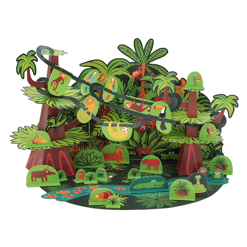 Tropical Forest Paper Toy - PUK-28206 - Pukaca - Maquettes en carton - Le Nuage de Charlotte