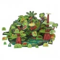 Tropical Forest Paper Toy - PUK-28206 - Pukaca - Maquettes en carton - Le Nuage de Charlotte