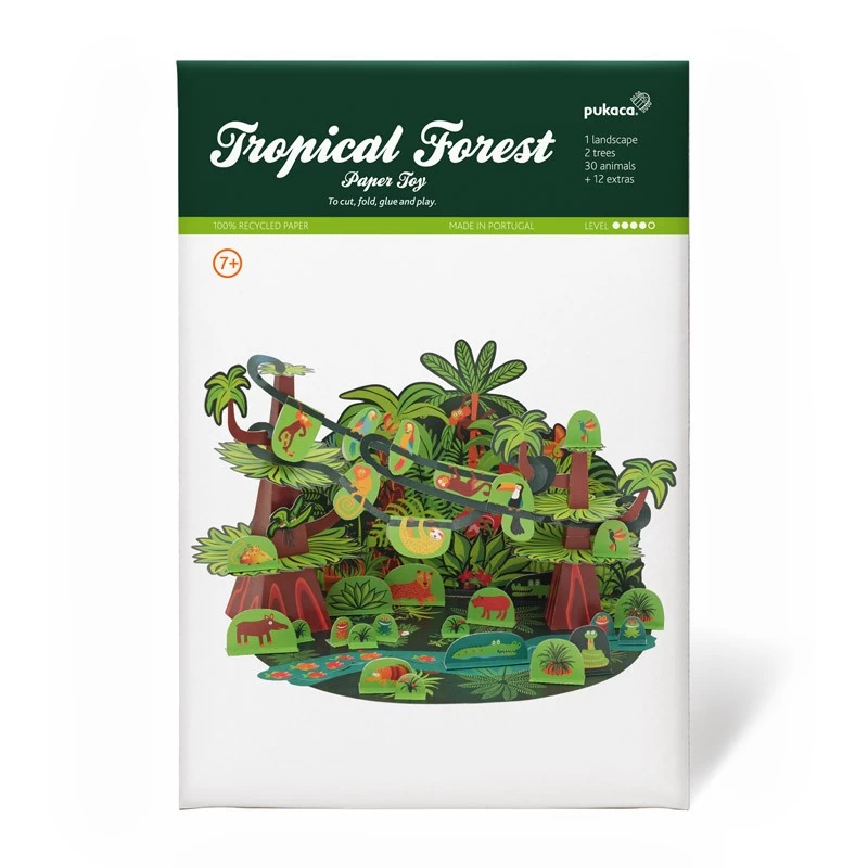 Tropical Forest Paper Toy - PUK-28206 - Pukaca - Maquettes en carton - Le Nuage de Charlotte