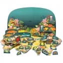 Coral Reef Paper Toy - PUK-28216 - Pukaca - Maquettes en carton - Le Nuage de Charlotte