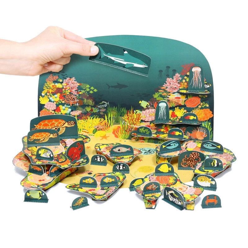 Coral Reef Paper Toy - PUK-28216 - Pukaca - Maquettes en carton - Le Nuage de Charlotte