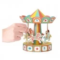 Carousel Movable Paper Toy - PUK-29201 - Pukaca - Maquettes en carton - Le Nuage de Charlotte