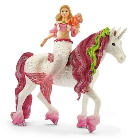 Sirène Feya sur licorne de mer - SCH-70593 - Schleich - Figurines et accessoires - Le Nuage de Charlotte