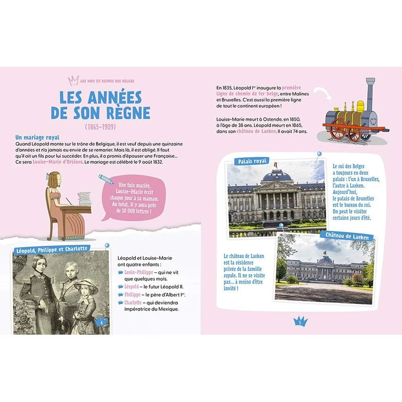Les rois et reines des Belges - AUZ-9782733889381 - Editions Auzou - Documentaires - Le Nuage de Charlotte