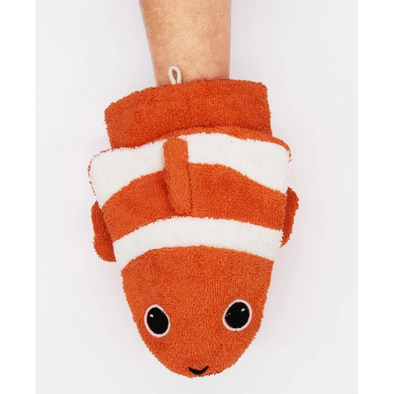 Gant de toilette poisson clown Conny (grand) - FUR-596 - Fürnis - Marionnettes de bain - Le Nuage de Charlotte