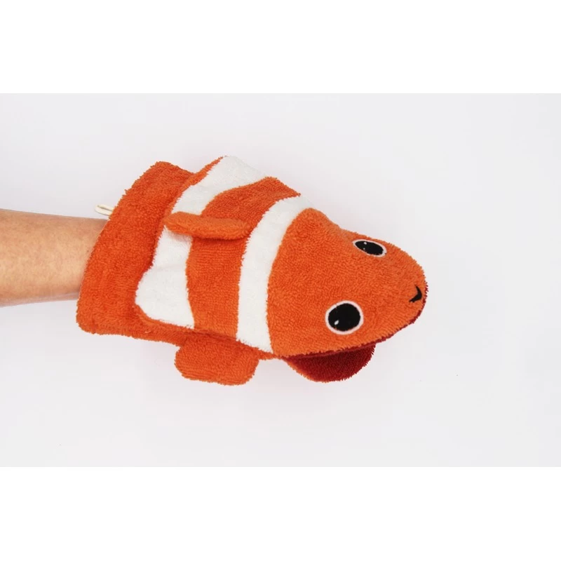 Gant de toilette poisson clown Conny (grand) - FUR-596 - Fürnis - Marionnettes de bain - Le Nuage de Charlotte