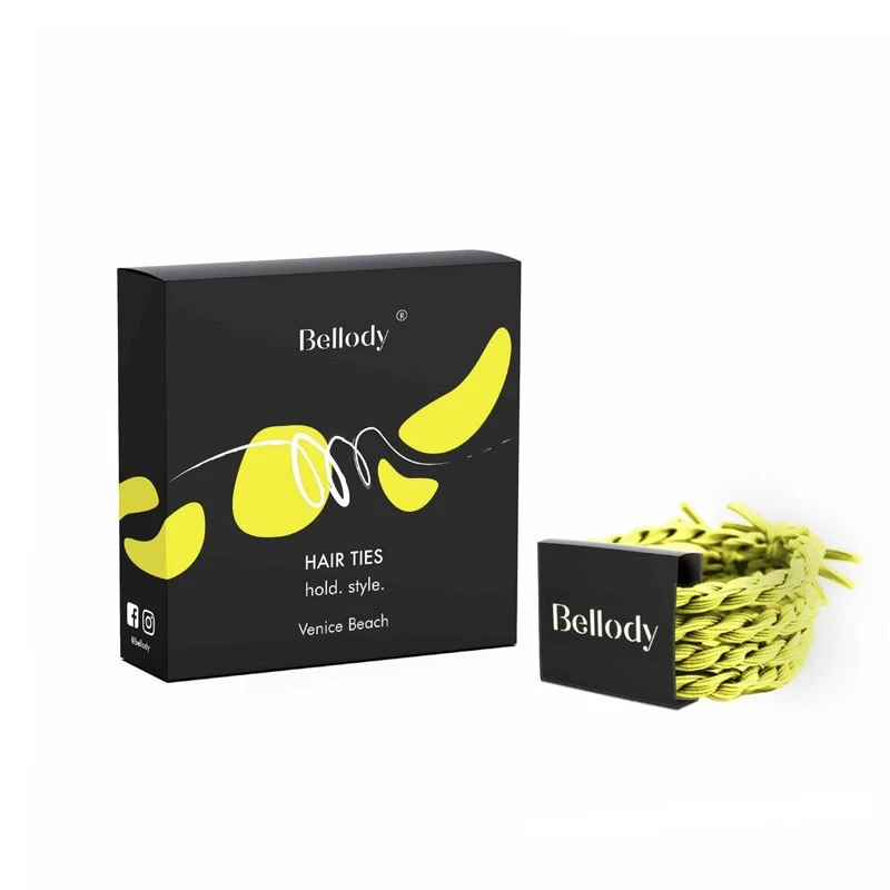 Bellody Original Elastics (4 pieces) - Venice Beach - BEL-HS-05D1A - Bellody - Hair elastics - Le Nuage de Charlotte