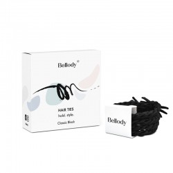 Bellody Original Elastics (4 pieces) - Classic Black - BEL-HS-04A1A - Bellody - Hair elastics - Le Nuage de Charlotte