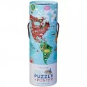 Puzzle Word Cities + Poster - CCR-2874-3 - Crocodile Creek - Puzzles pour les plus grands - Le Nuage de Charlotte