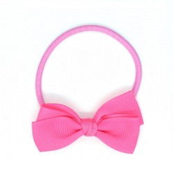 Small Bow Elastic - pink Passion Fruit - RIB-20028727492670 - Ribbies - Hair elastics - Le Nuage de Charlotte