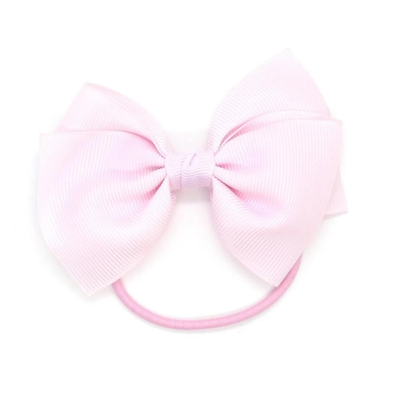 Medium Bow Elastic - pink Pastel Pink - RIB-48252288717 - Ribbies - Hair elastics - Le Nuage de Charlotte