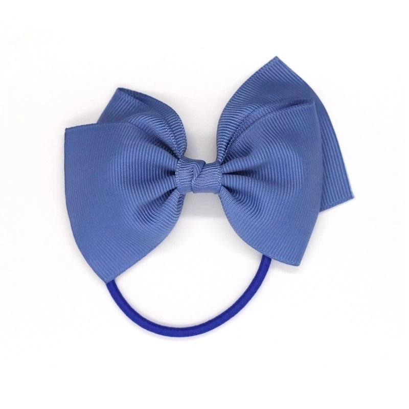 Elastique à Noeud Moyen - bleu Smoke Blue - RIB-32712507555902 - Ribbies - Elastiques pour cheveux - Le Nuage de Charlotte
