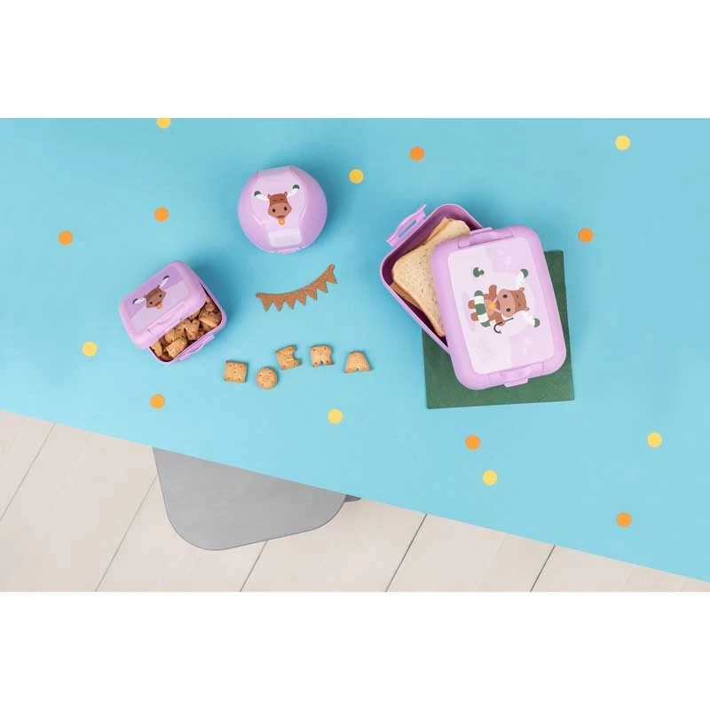 Snack box - purple Moose - AMU-A-000278 - Amuse - Lunch box, fruit and snack - Le Nuage de Charlotte