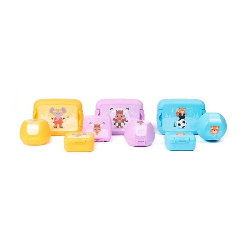 Snack box - purple Moose - AMU-A-000278 - Amuse - Lunch box, fruit and snack - Le Nuage de Charlotte