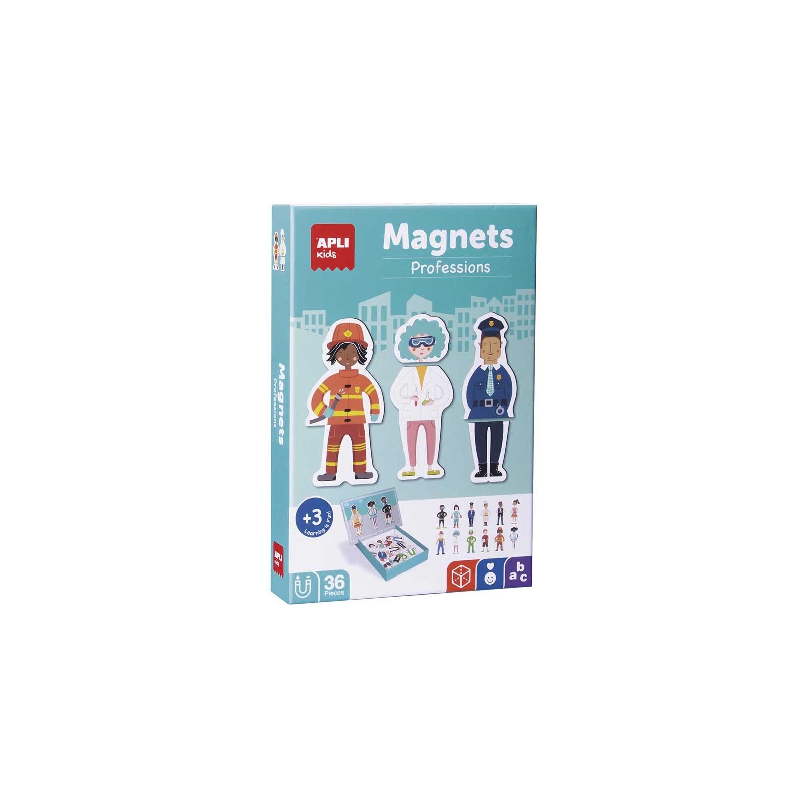 APLI Kids Gesichter-Magnetspiel – 1 Szenario & 30 Magnet-Teile Aus Dickem Karton – Fördert Emotionen, Kreativität & Feinmotorik – Für Kinder Ab 3 Jahren