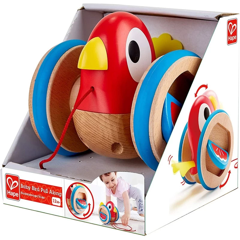 Baby Bird Pull Along - HAP-E0360 - Hape - Pull Along Toys - Le Nuage de Charlotte
