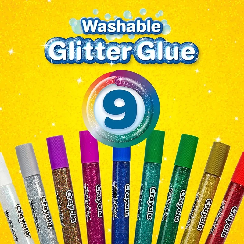 Washable Glitter Glue - CRA-69-3527 - Crayola - Drawings and paintings workshop - Le Nuage de Charlotte