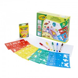 Stencil Fun - CRA-04-0575 - Crayola - Drawings and paintings workshop - Le Nuage de Charlotte