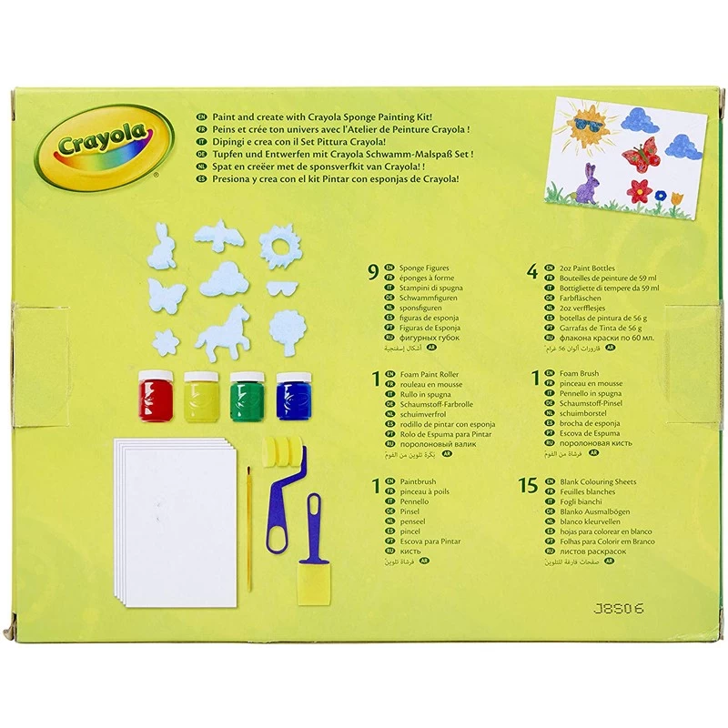 Sponge Painting - CRA-04-0572 - Crayola - Drawings and paintings workshop - Le Nuage de Charlotte