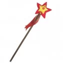 Baguette magique en feutre rouge / dorée - KMT-ST459 - Kàlid Medieval Toys - Déguisements - Le Nuage de Charlotte