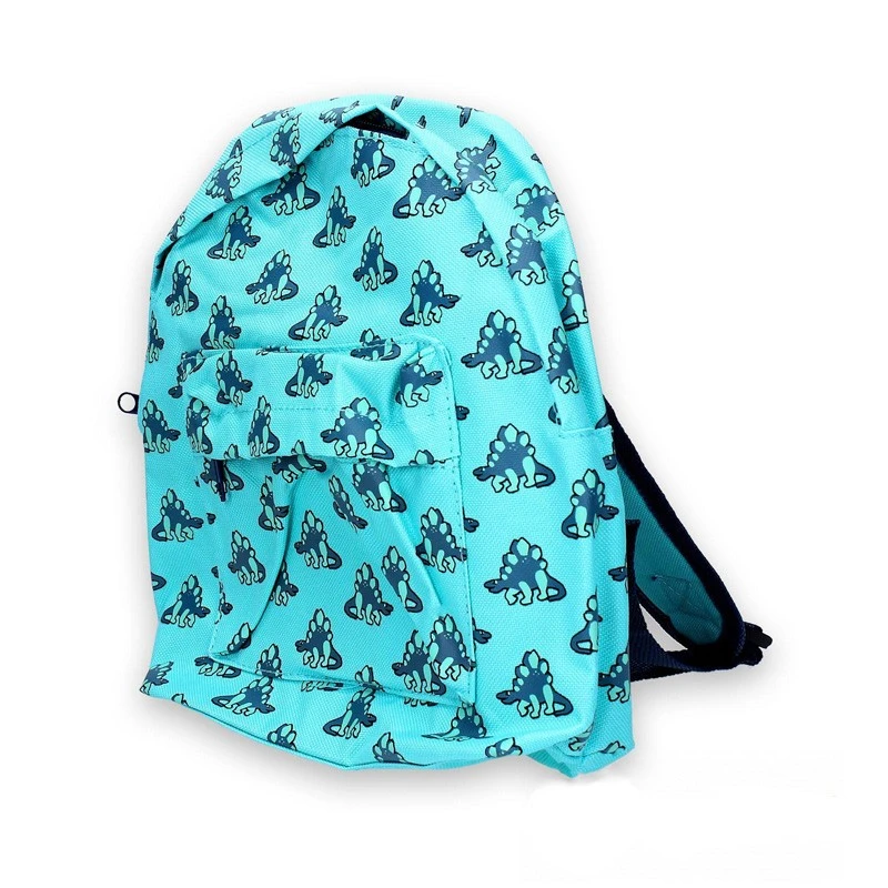 Sac à dos turquoise - Dinosaure - AM63-242391a - AM/63 - Cartables et sac à dos - Le Nuage de Charlotte