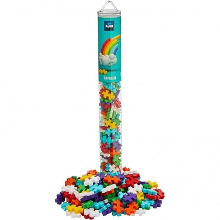 Plus-Plus Rainbow Color Mix Tube - 100 pcs - PP-4265 - Plus-Plus - Plus-Plus - Le Nuage de Charlotte