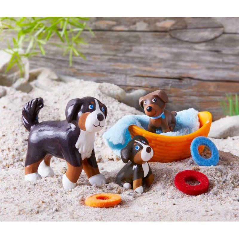 Haba Little Friends - Brown & Tricolor Puppy - HAB-304751 - Haba - Haba Little Friends - Le Nuage de Charlotte