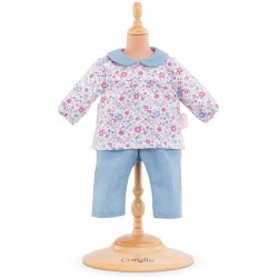 Floral blouse and pants for doll 36 cm - COR-9000140610 - Corolle - Doll clothes - Le Nuage de Charlotte