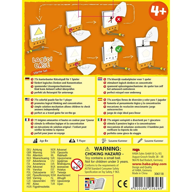LogiCASE Starter Set 4+ - HAB-306118 - Haba - Learn while having fun - Le Nuage de Charlotte