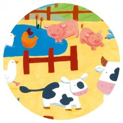 Les vaches à la ferme - DJE-DJ07205 - DJECO - Puzzles pour les petits - Le Nuage de Charlotte