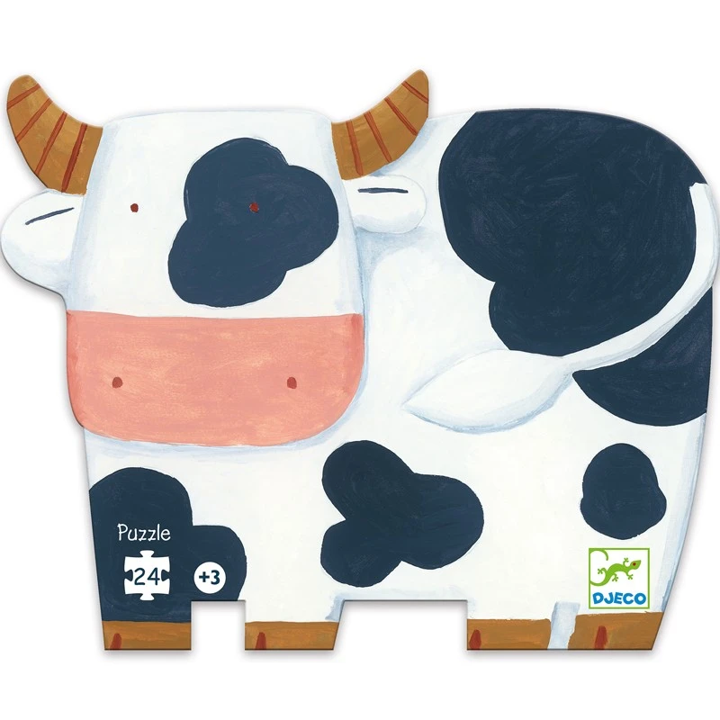 Les vaches à la ferme - DJE-DJ07205 - DJECO - Puzzles pour les petits - Le Nuage de Charlotte