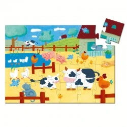 Les vaches à la ferme - DJE-DJ07205 - DJECO - Puzzles pour les petits - Le Nuage de Charlotte