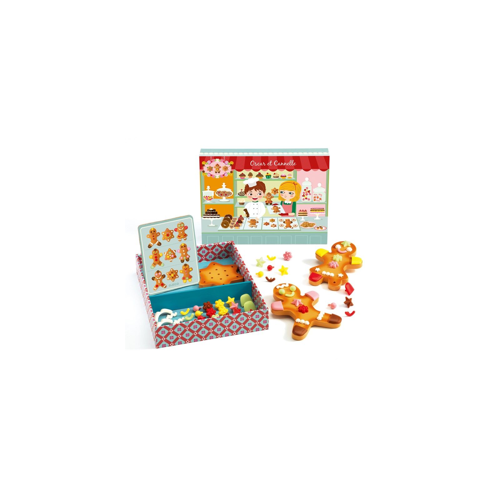 Coffret Boulangerie Djeco Oscar & Cannelle - 3 Biscuits En Bois à Décorer, Jeu D'Imitation Pour Enfants 3 Ans Et + - 7