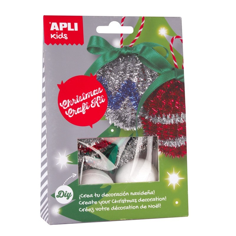 Christmas Craft Kit - Boule de Noël - APL-14349 - APLI - Boîtes créative - Le Nuage de Charlotte