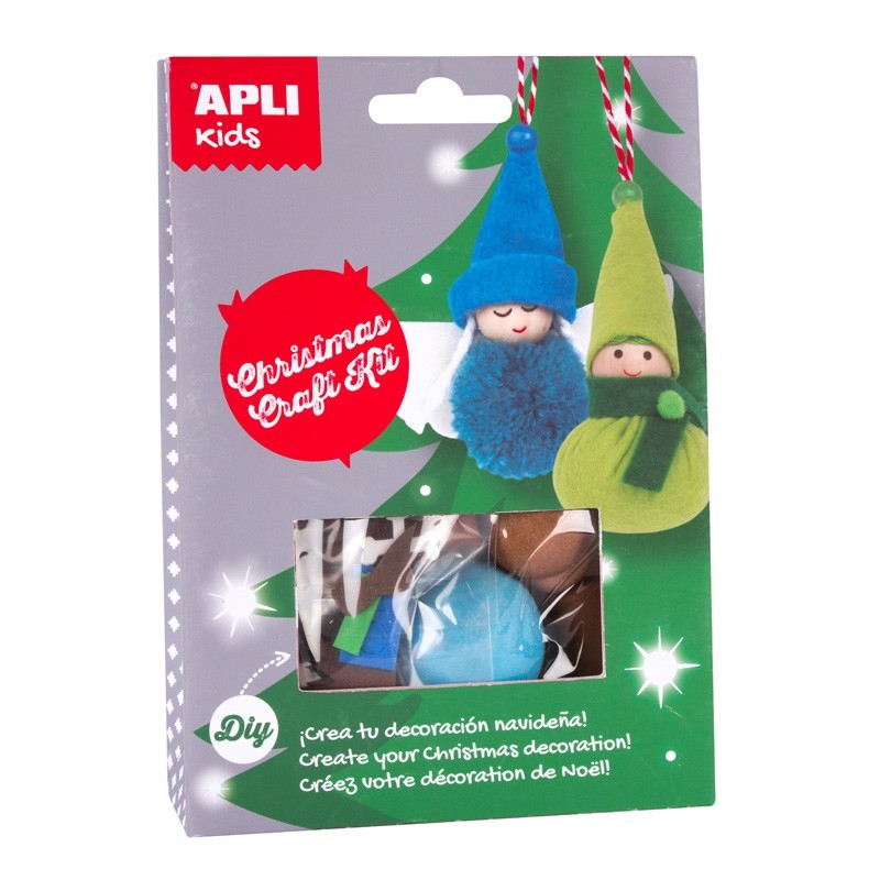 Christmas Craft Kit - Angel and Christmas Elf - APL-14950 - APLI - Creative boxes - Le Nuage de Charlotte