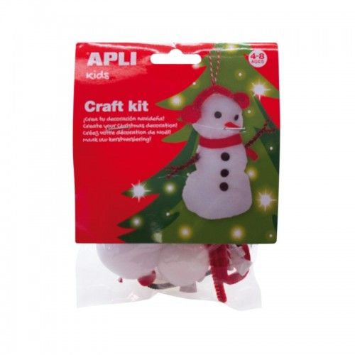 Christmas Craft Kit - Bonhomme de Neige - APL-13938 - APLI - Boîtes créative - Le Nuage de Charlotte