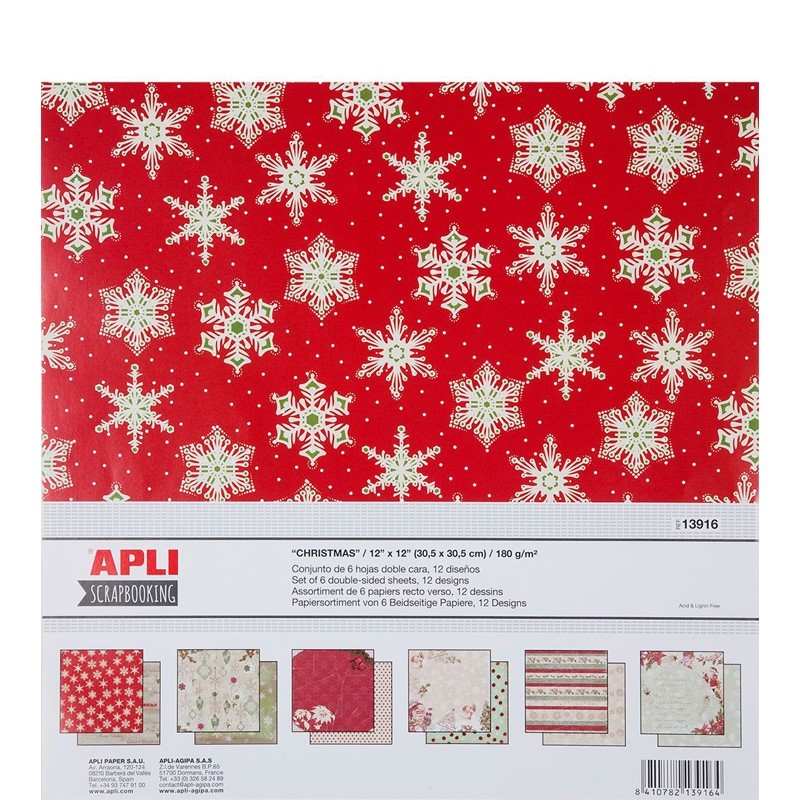 Scrapbooking - "Christmas" - APL-13916 - APLI - Stickers and gommettes - Le Nuage de Charlotte