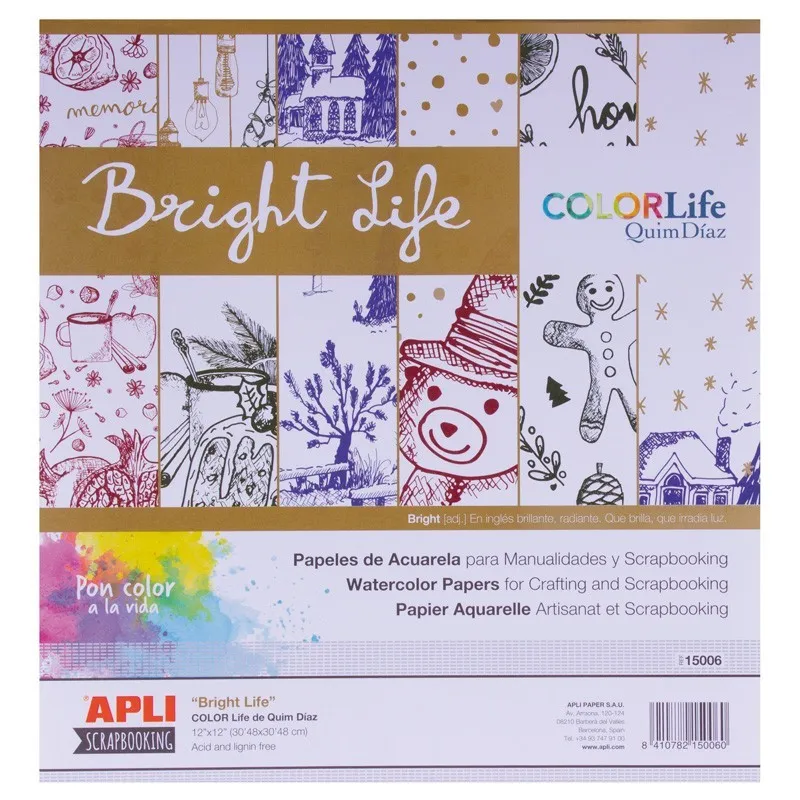 Scrapbooking - Bright Life - APL-15006 - APLI - Stickers and gommettes - Le Nuage de Charlotte
