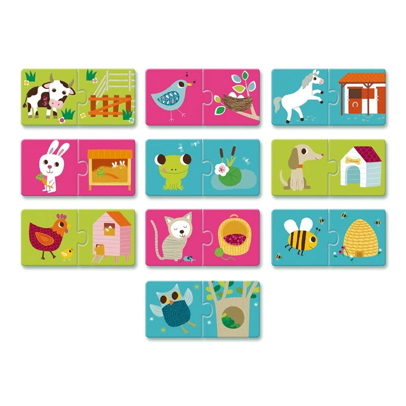 Puzzle duo Habitat - DJE-DJ08164 - Djeco - Puzzles - Le Nuage de Charlotte