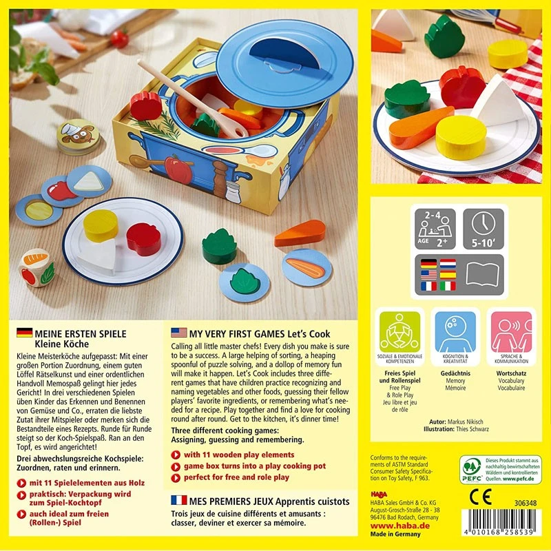 Mes premiers jeux - Apprentis cuistots - HAB-1306348003 - Haba - Jeux de société - Le Nuage de Charlotte