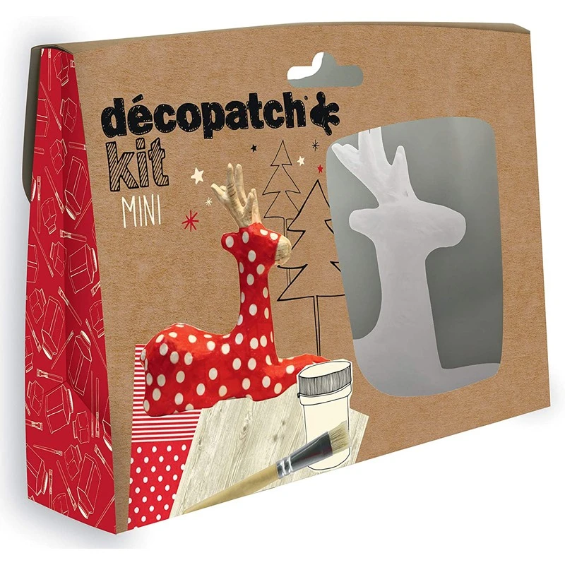 Reindeer mini-kit - DPH-KIT018o - Decopatch - Creative boxes - Le Nuage de Charlotte