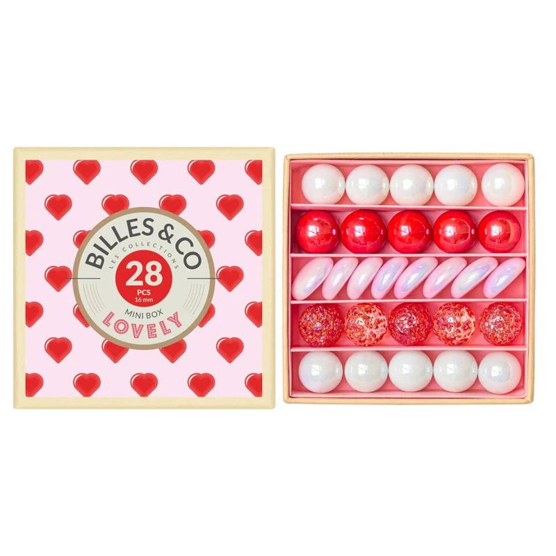 Marbles Box - Lovely - Mini Box - B&C-MINIBOX-11 - Billes & Co. - Marble Games - Le Nuage de Charlotte
