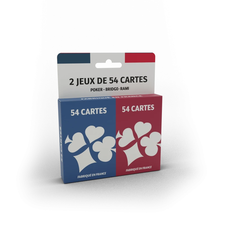 2 decks of 54 cards - Poker, Bridge, Rummy - DUC-PIX655 - Ducale - Playing Cards - Le Nuage de Charlotte