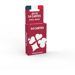 Deck of 54 cards - Poker, Bridge - red - DUC-PIX653r - Ducale - Playing Cards - Le Nuage de Charlotte