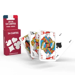 Deck of 54 cards - Poker, Bridge - red - DUC-PIX653r - Ducale - Playing Cards - Le Nuage de Charlotte