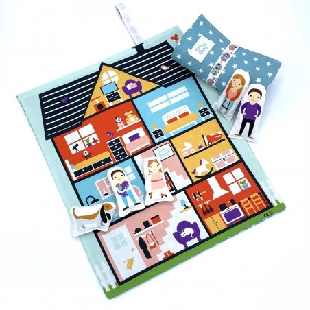 CarPet - Dollhouse - green and stars - TMC- TM_P41 - Tiny Magic - Garages and accessories - Le Nuage de Charlotte