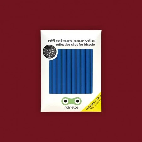 Reflectors for bicycle spokes - blue - RAI-REF-BLE - Rainette - Reflective accessories - Le Nuage de Charlotte